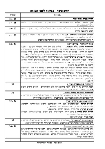 ליבת מדעי החקלאות  (מבחר נושאים)